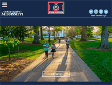 Tablet Screenshot of olemissalumni.com